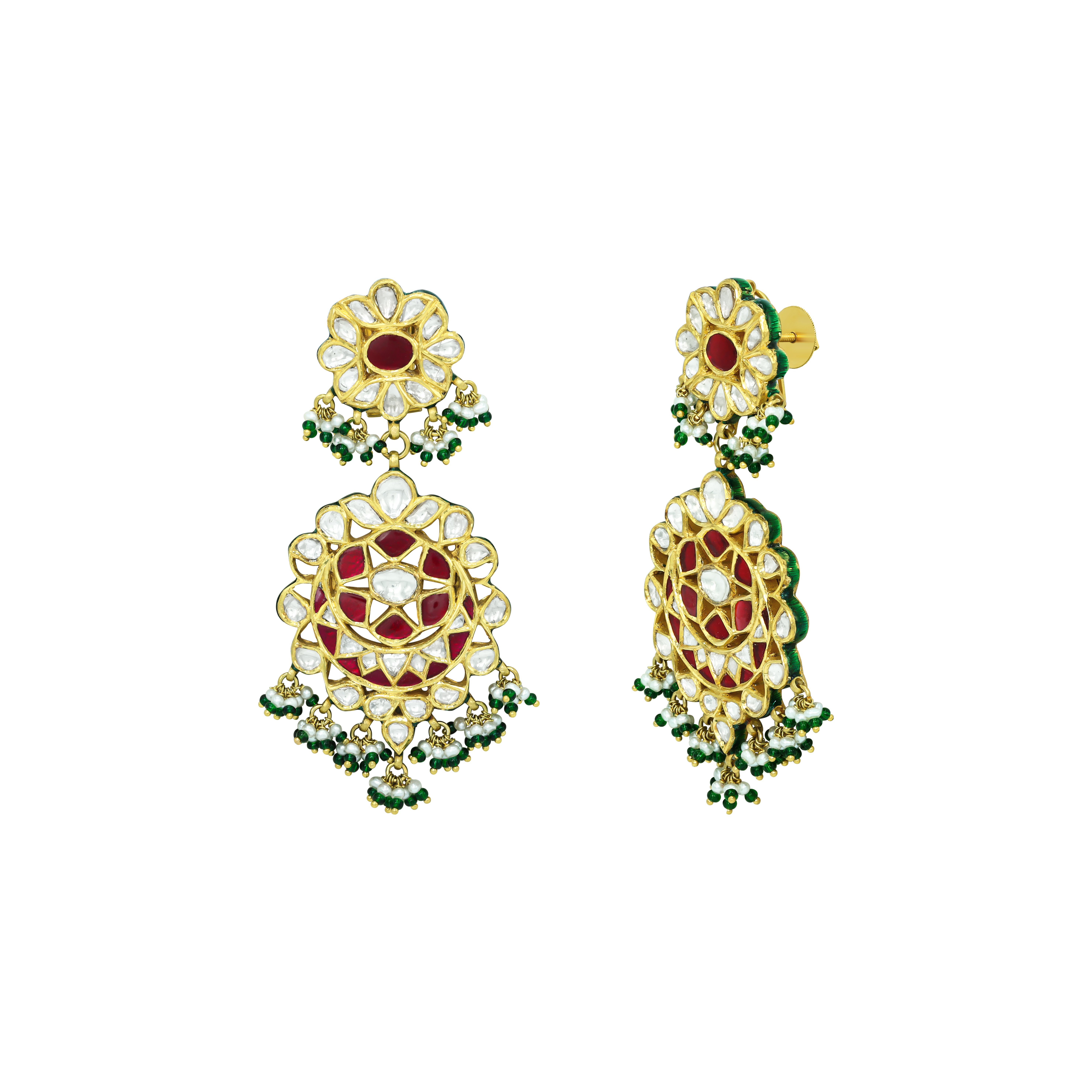 Earring with (SNO5514-KMNE3082) Necklace