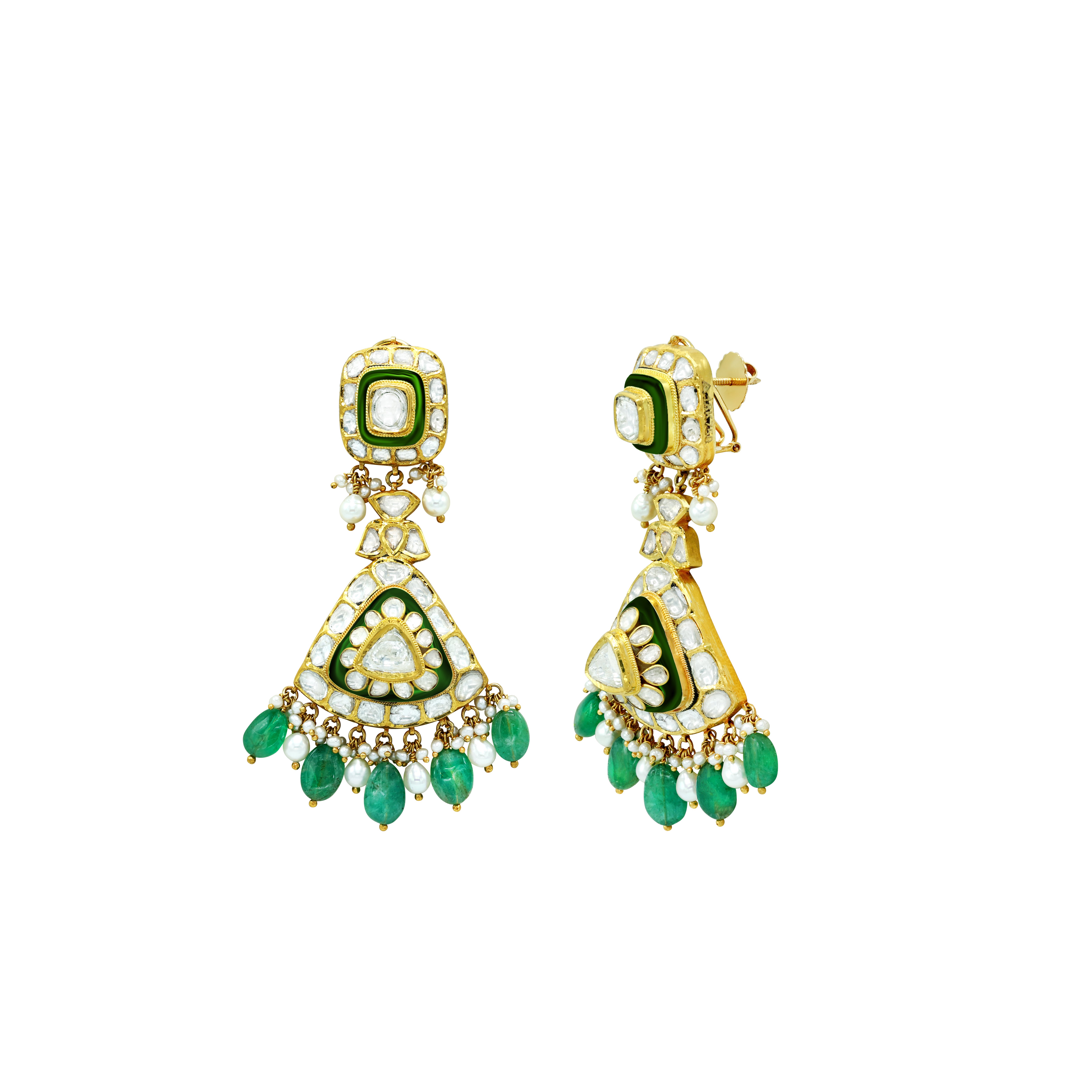 Earring with (SNO6042-KMNE3257) Necklace