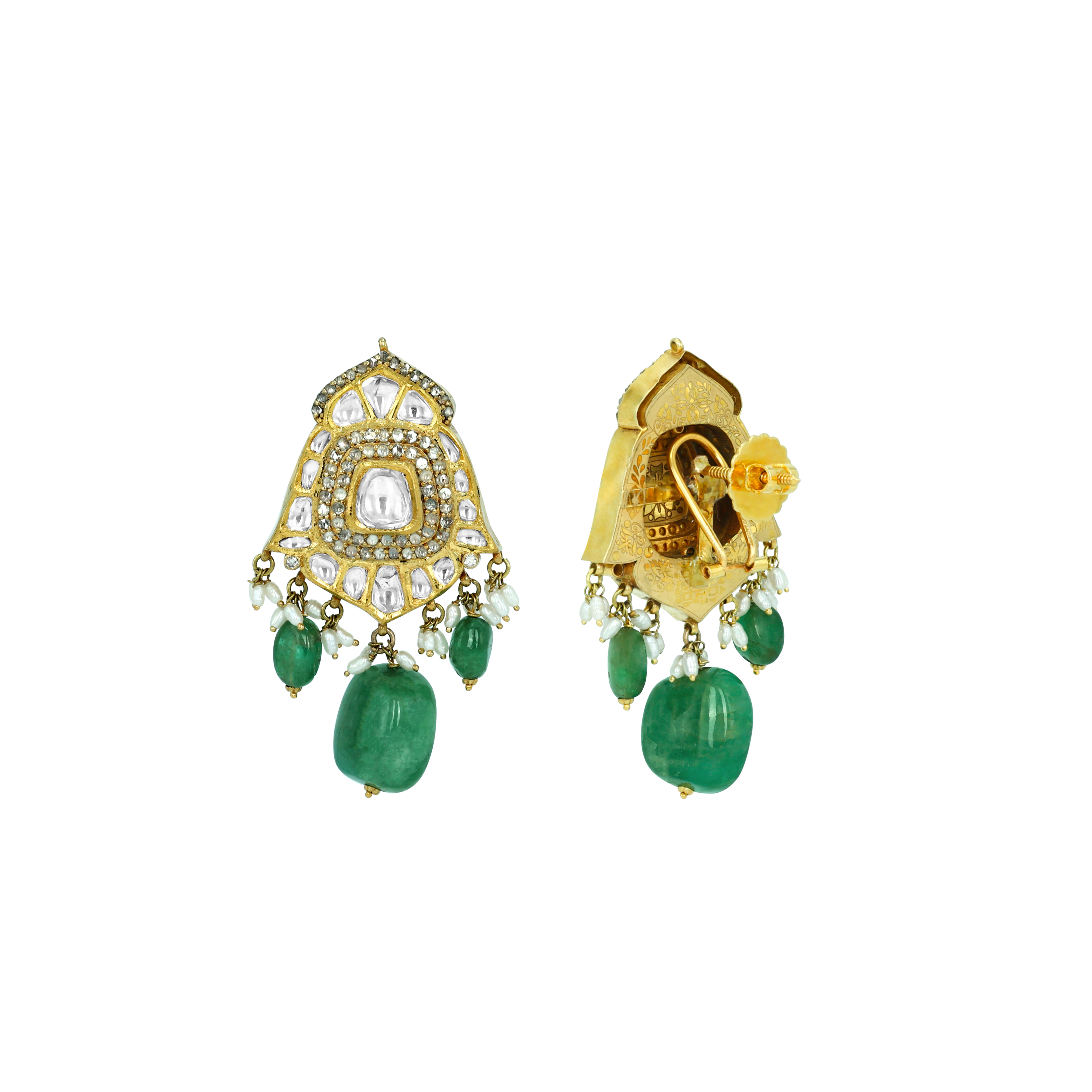 Earring with (SNO5605-KMNE3117) Necklace