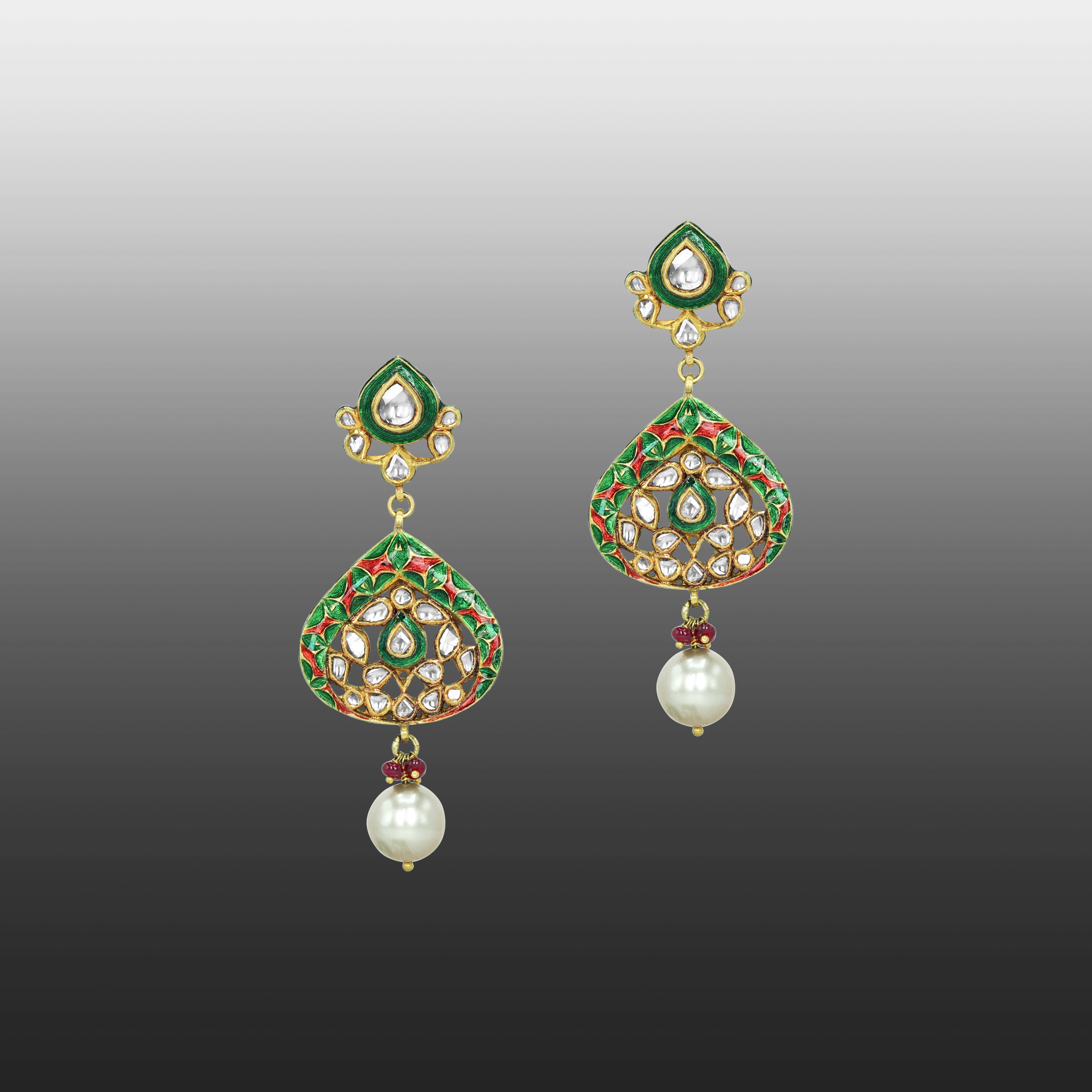 Earring with (SNO6226-KMPE1184) Necklace