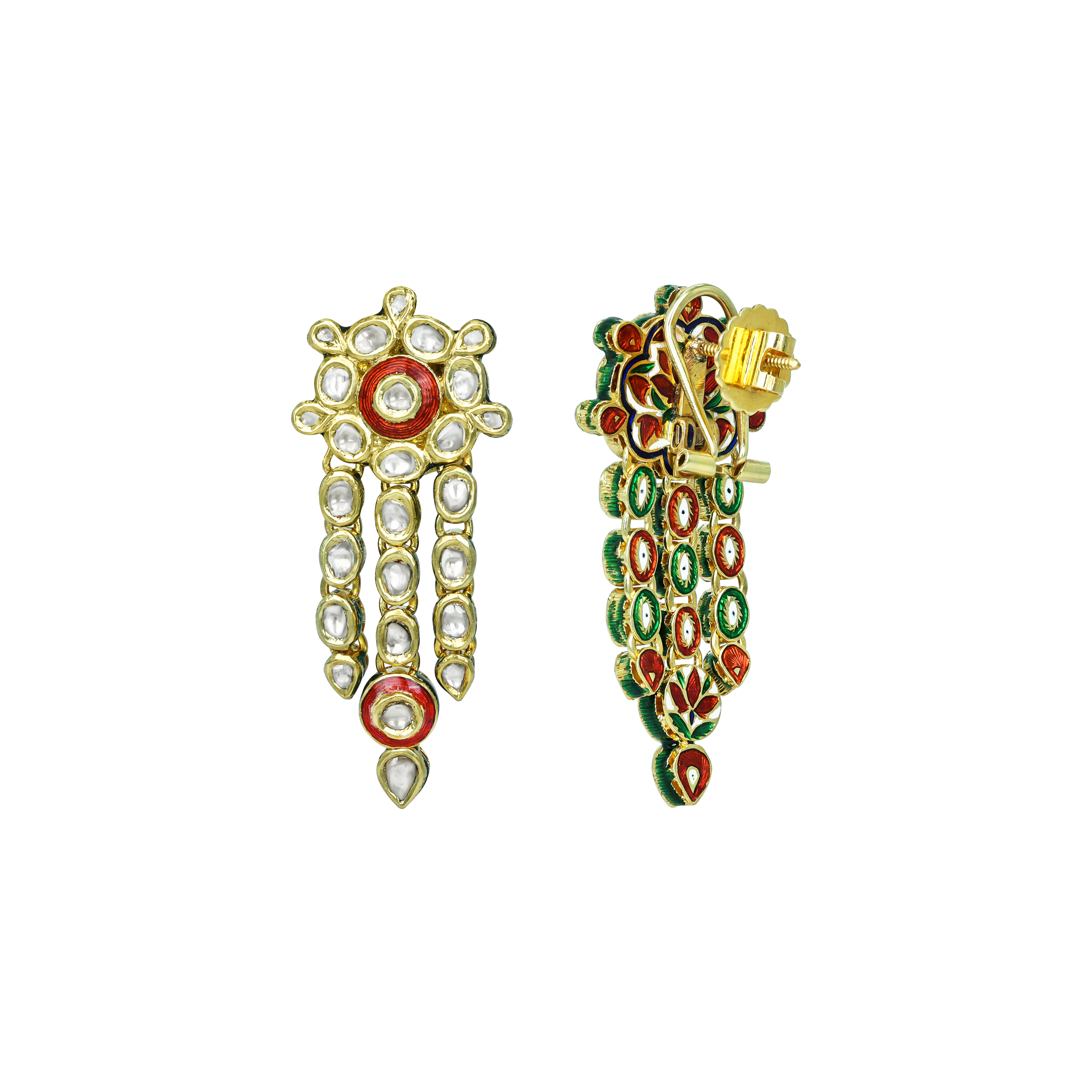 Earring with (SNO6172-KMNE3302) Necklace