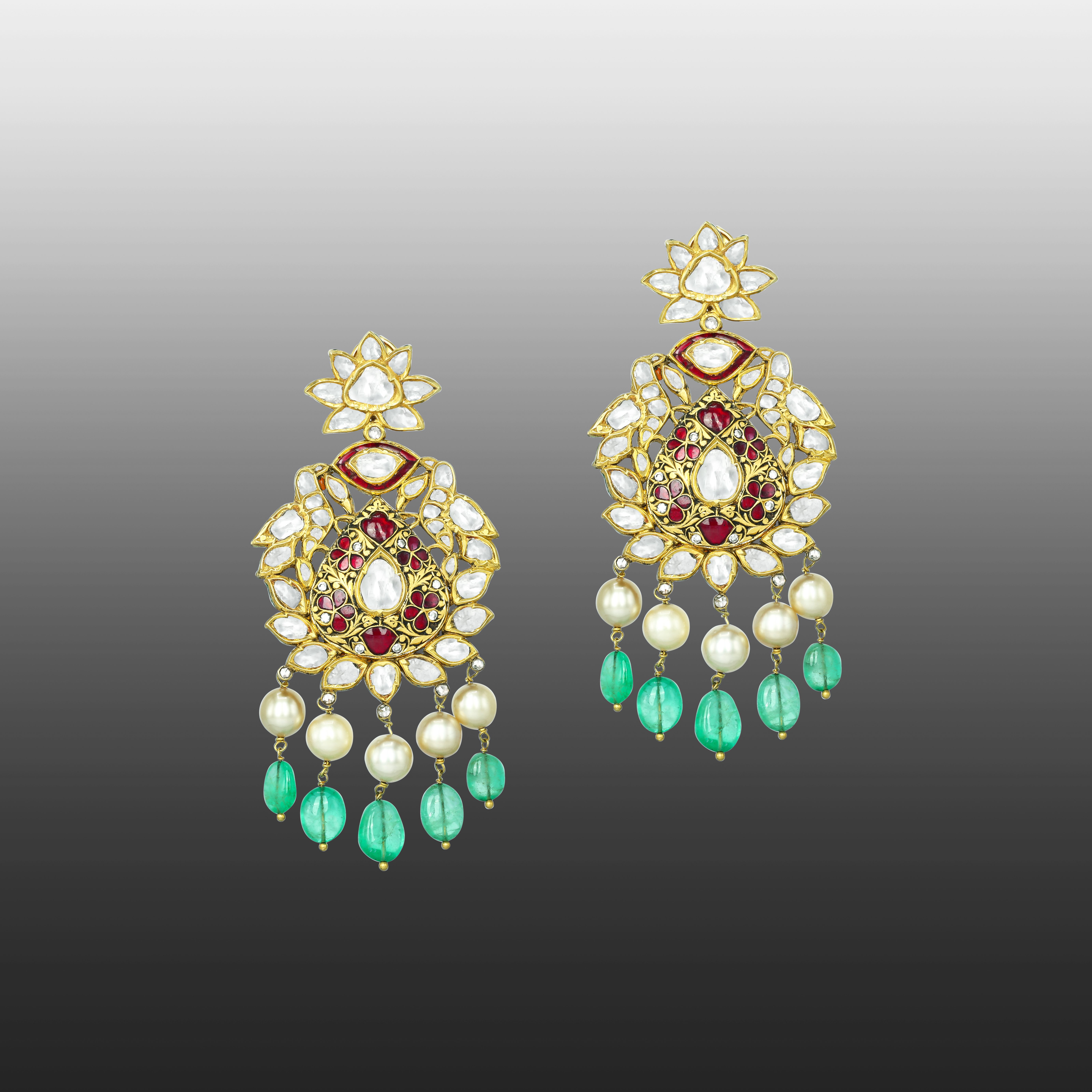 Earring with (NKCS0027-KMNE2637) Necklace