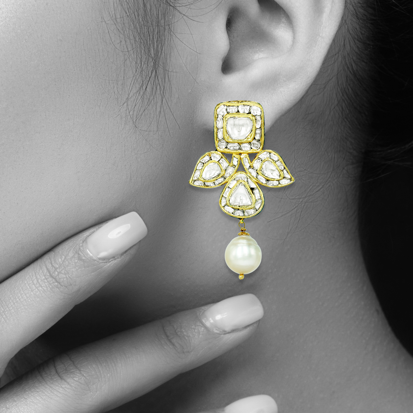 Earring with (SNO6256-KMNE3333) Necklace