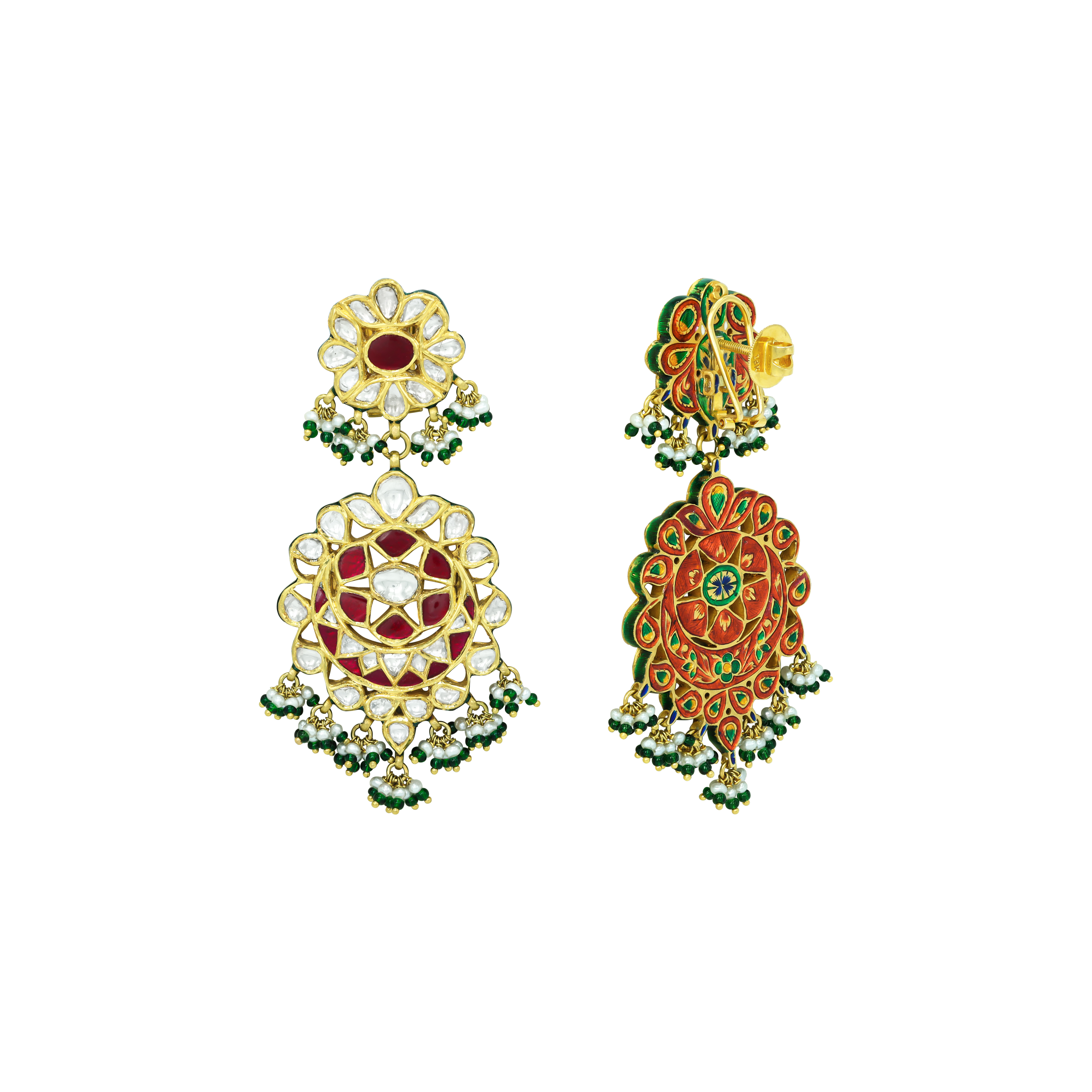 Earring with (SNO5514-KMNE3082) Necklace