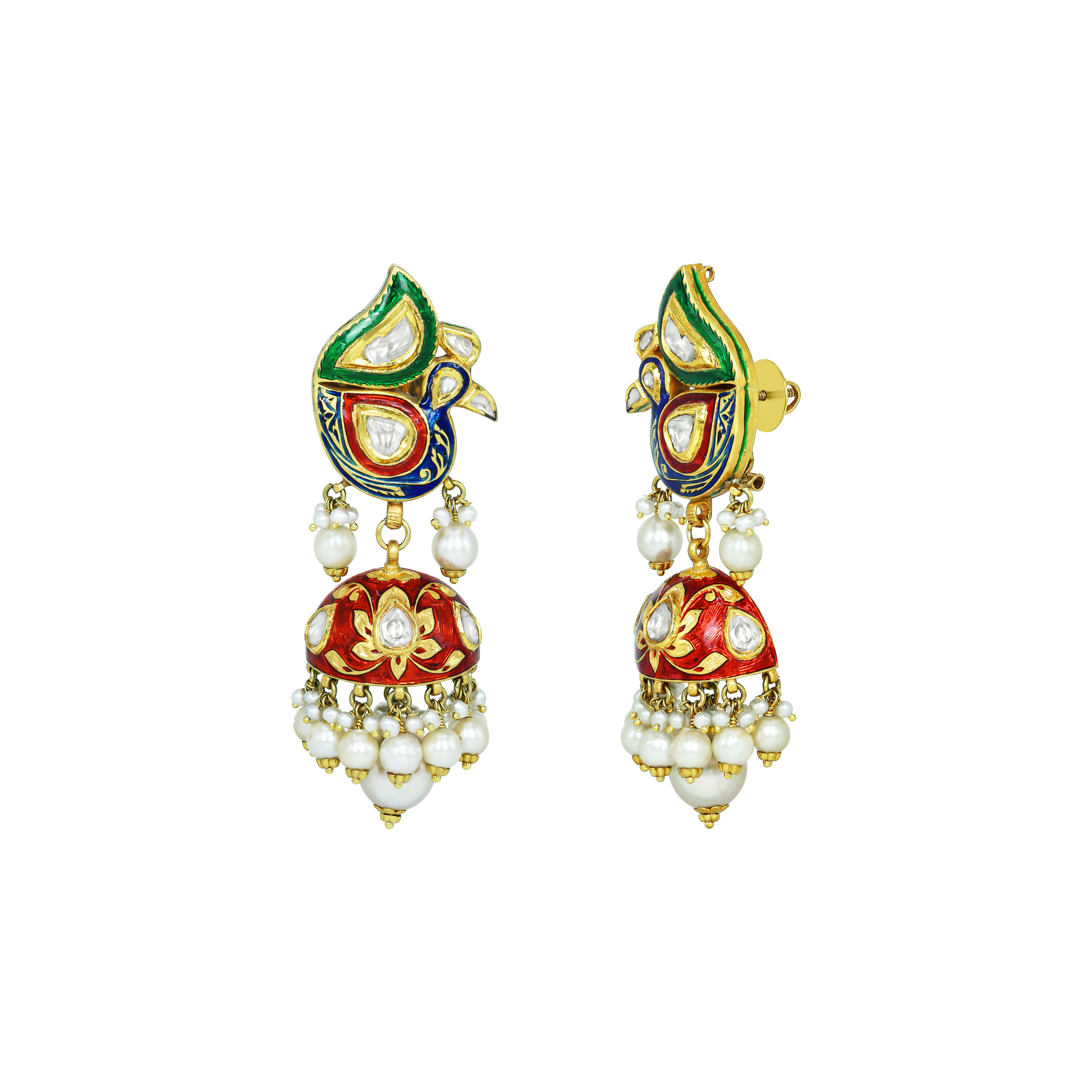 Earring with (SNO5847-KMNE3187) Necklace