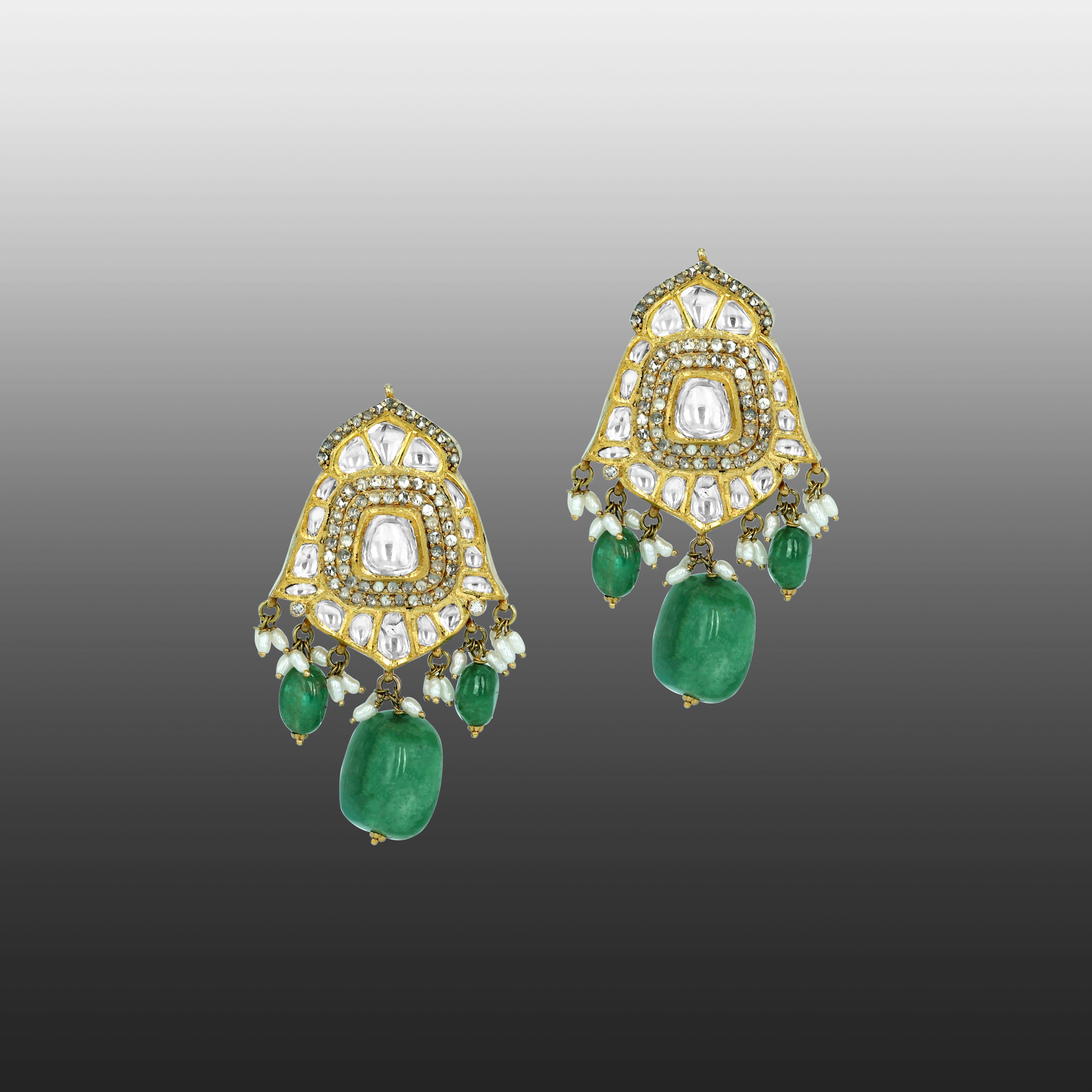 Earring with (SNO5605-KMNE3117) Necklace