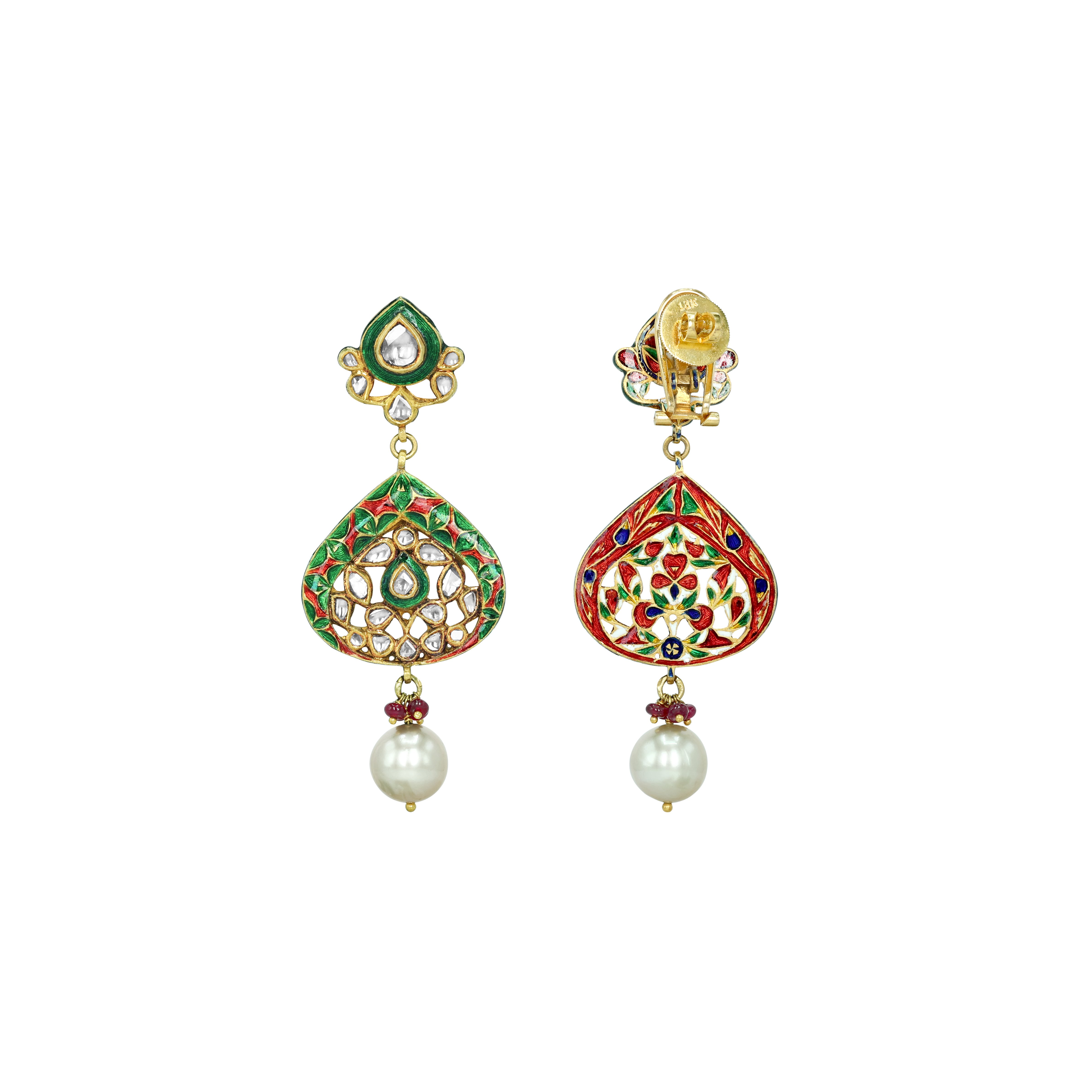 Earring with (SNO6226-KMPE1184) Necklace
