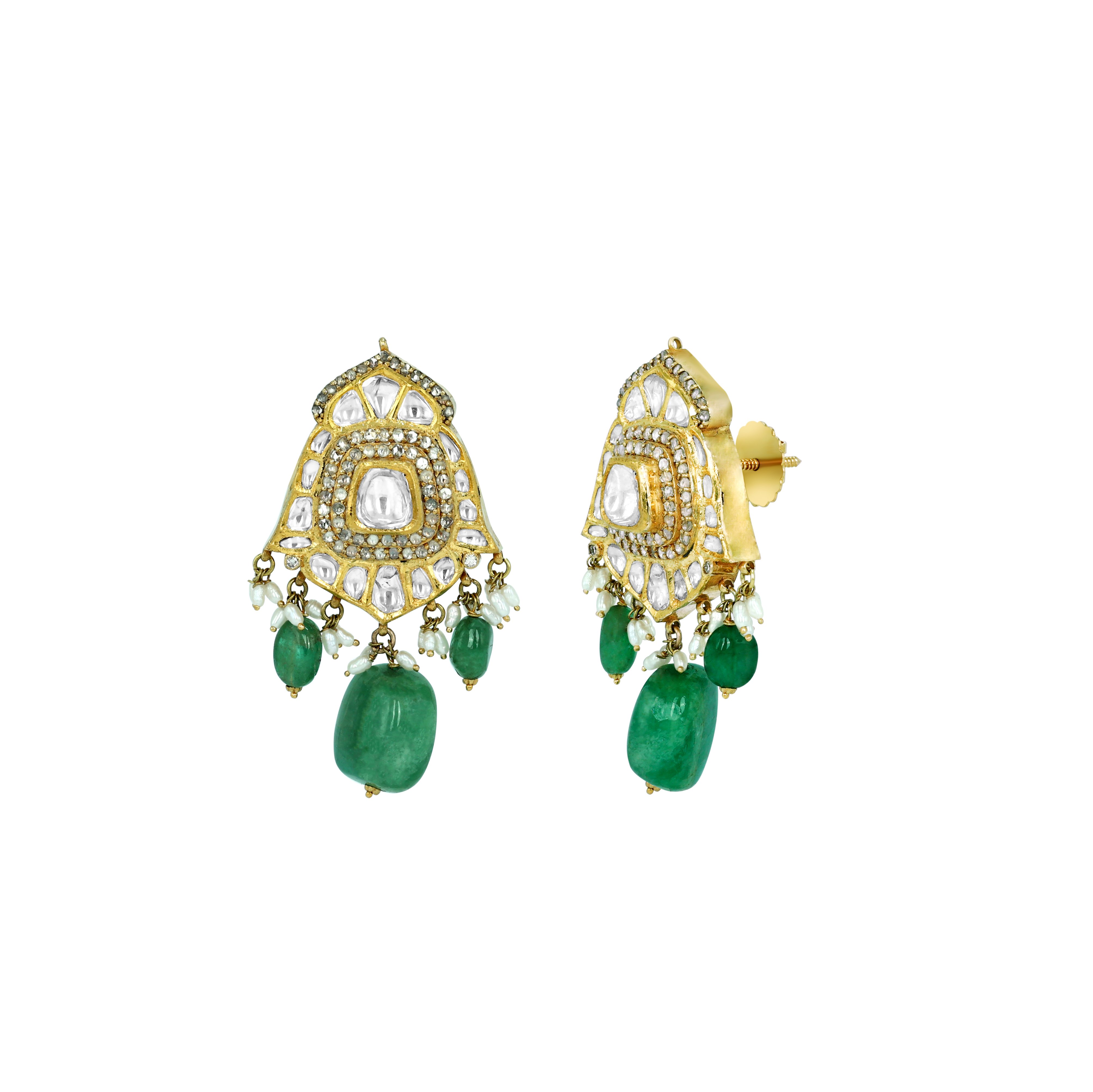 Earring with (SNO5605-KMNE3117) Necklace