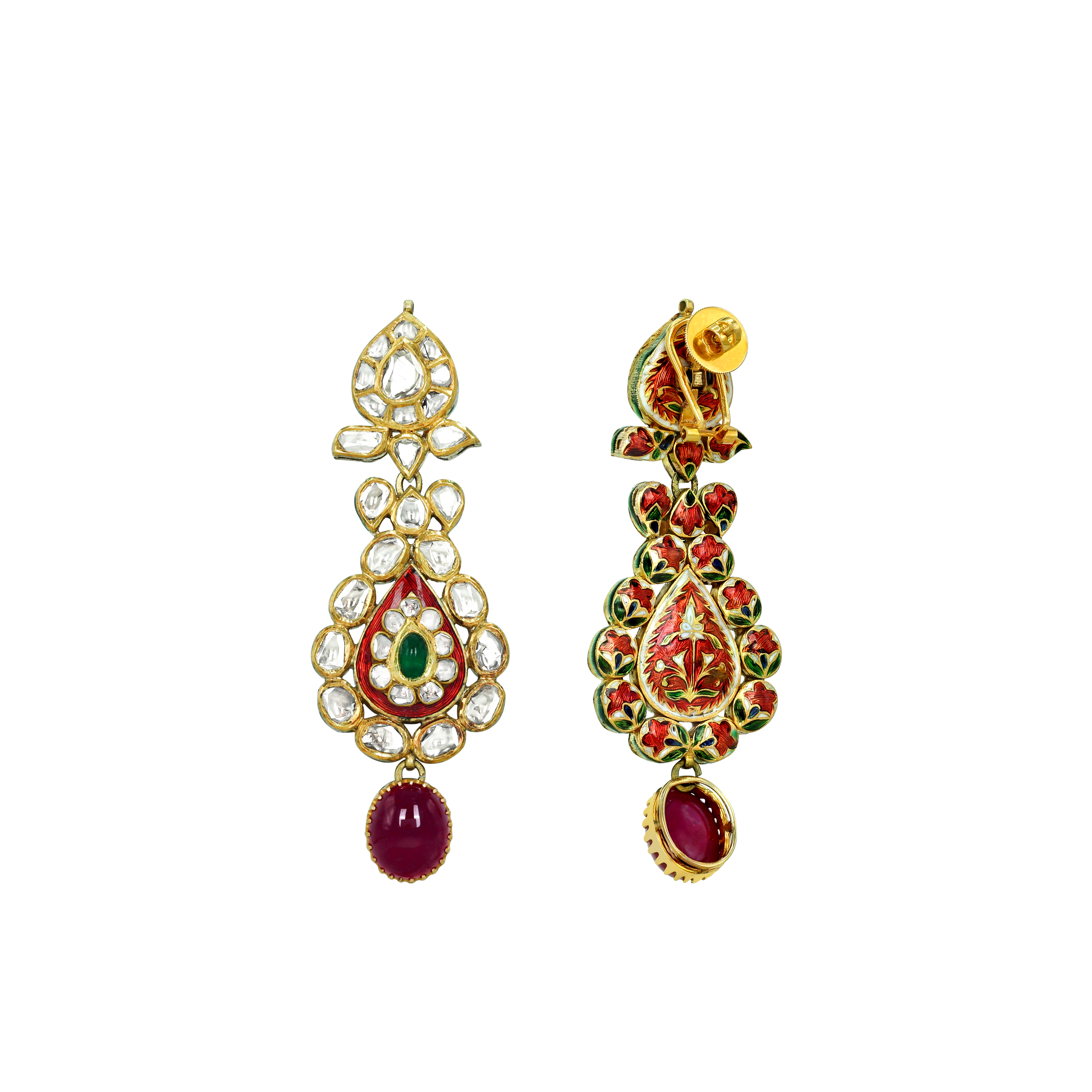 Earring with (SNO4451-KMNE2816) Necklace