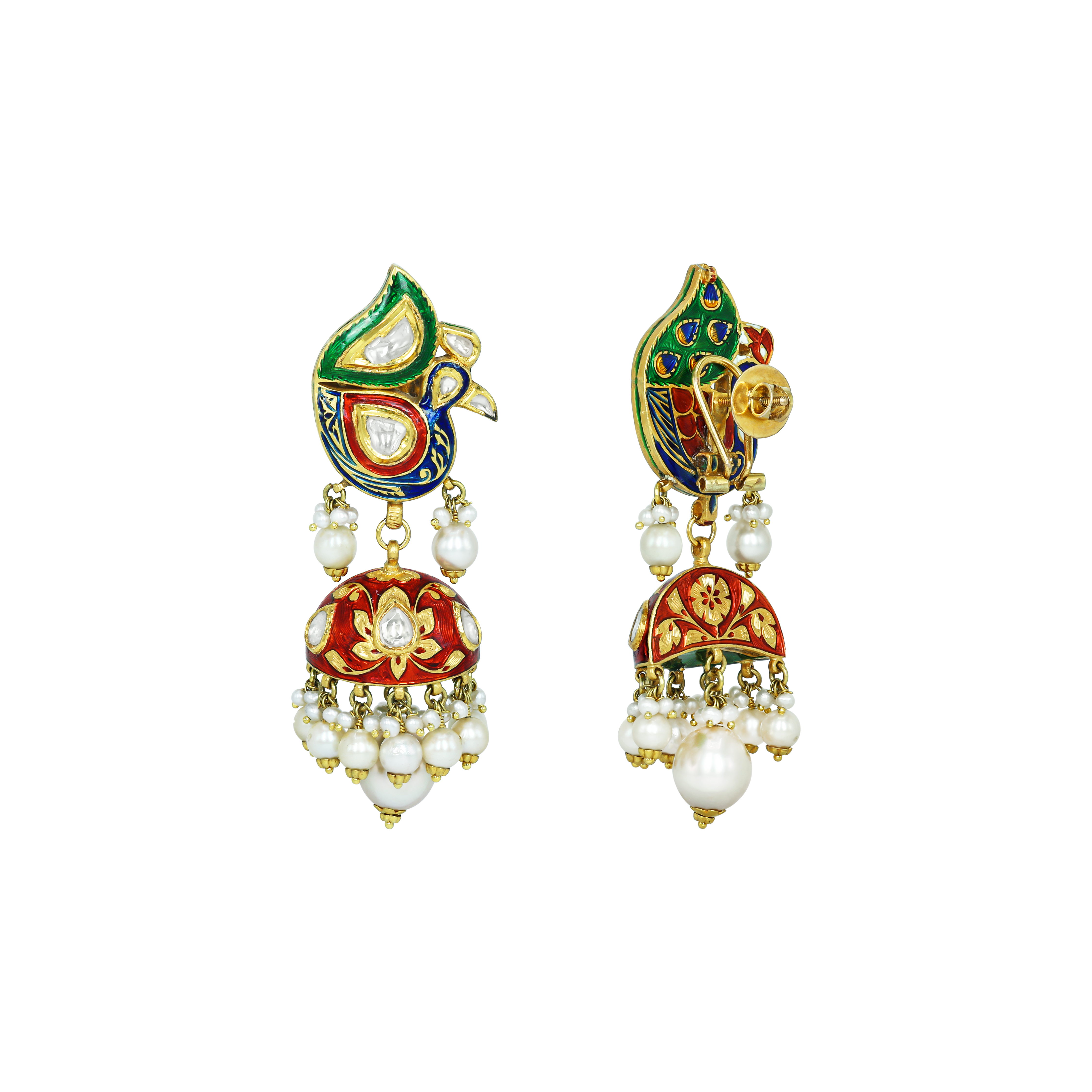 Earring with (SNO5847-KMNE3187) Necklace