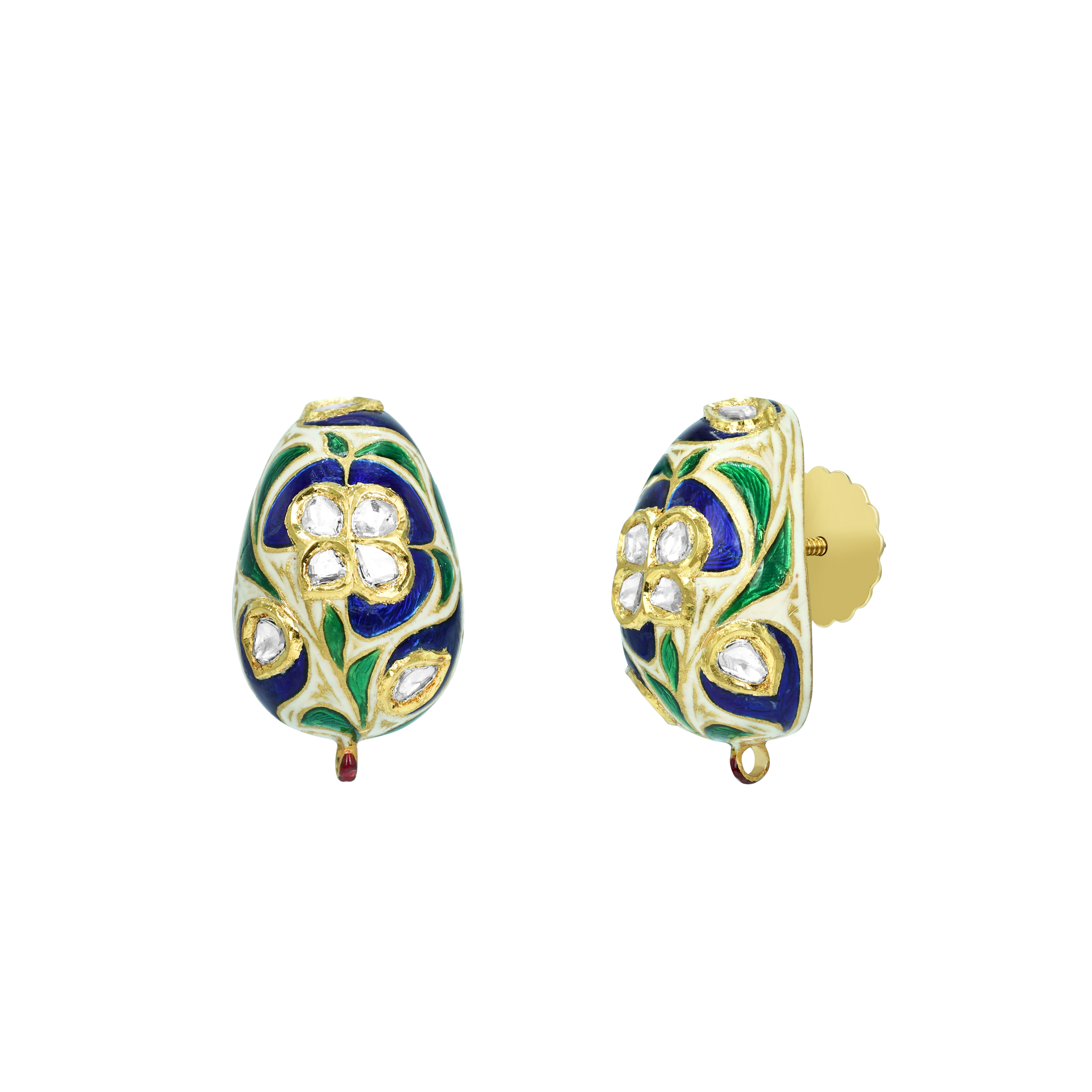 Earring with (SNO6549-KMNE3433) Necklace