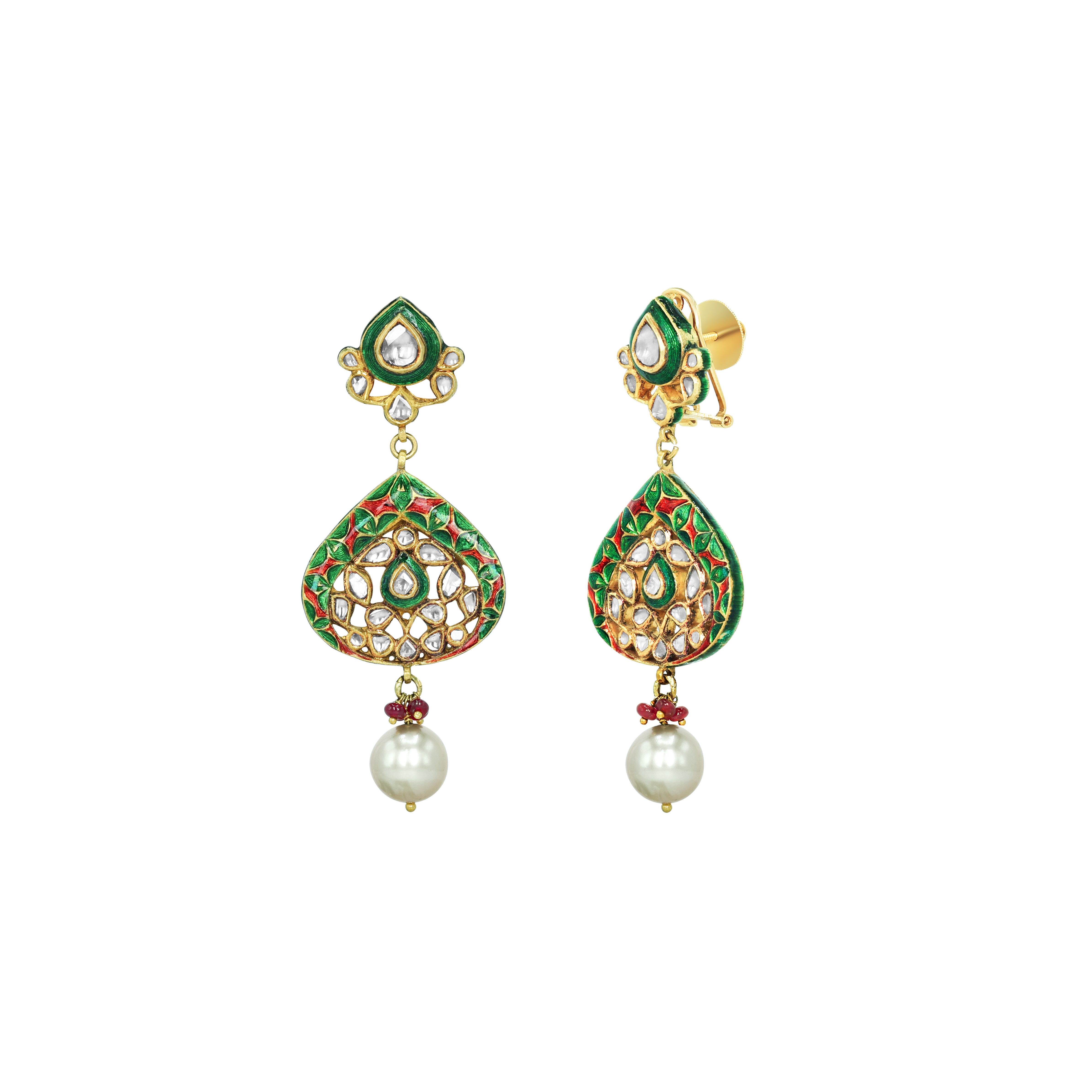Earring with (SNO6226-KMPE1184) Necklace
