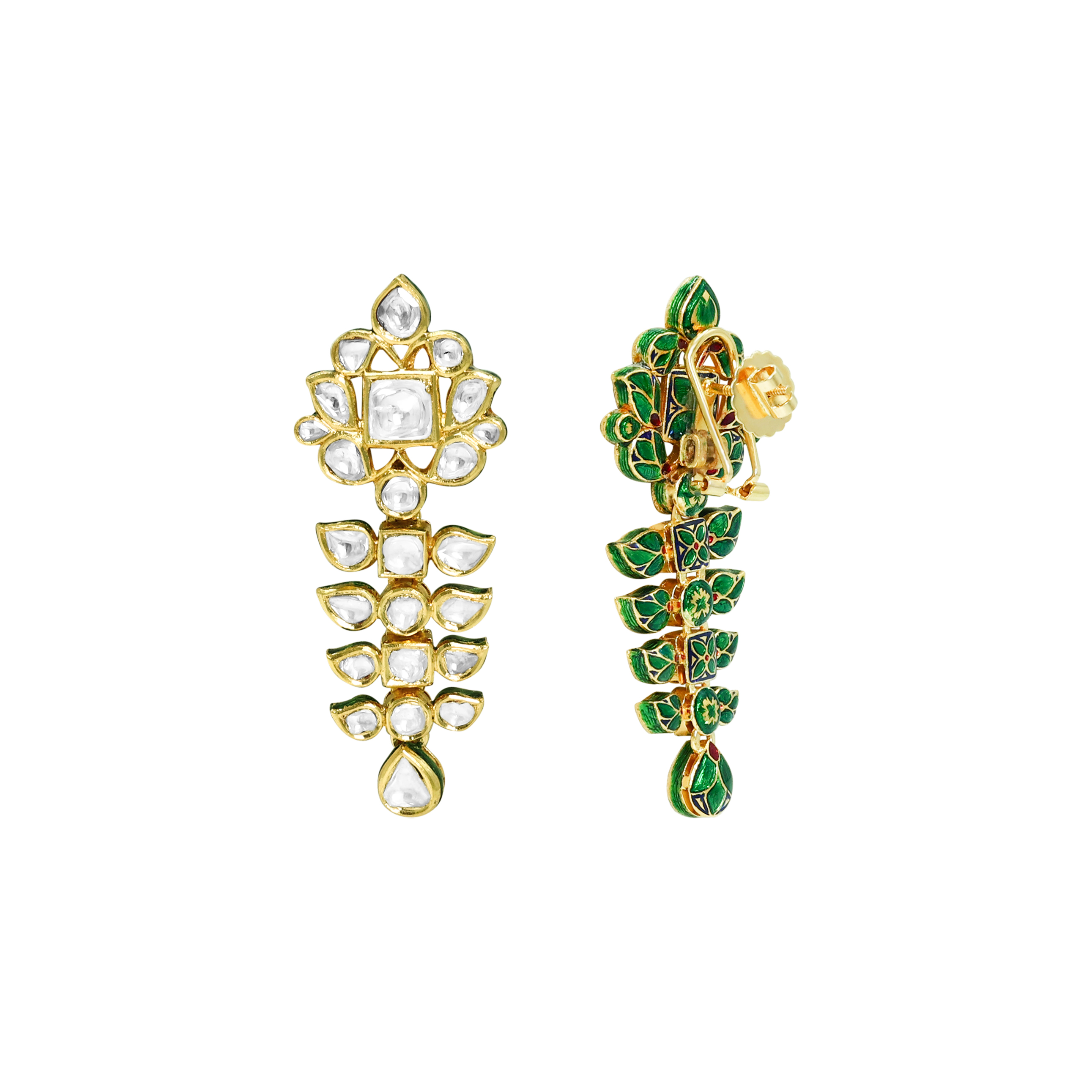 Earring with (SNO6141-KMNE3313) Necklace