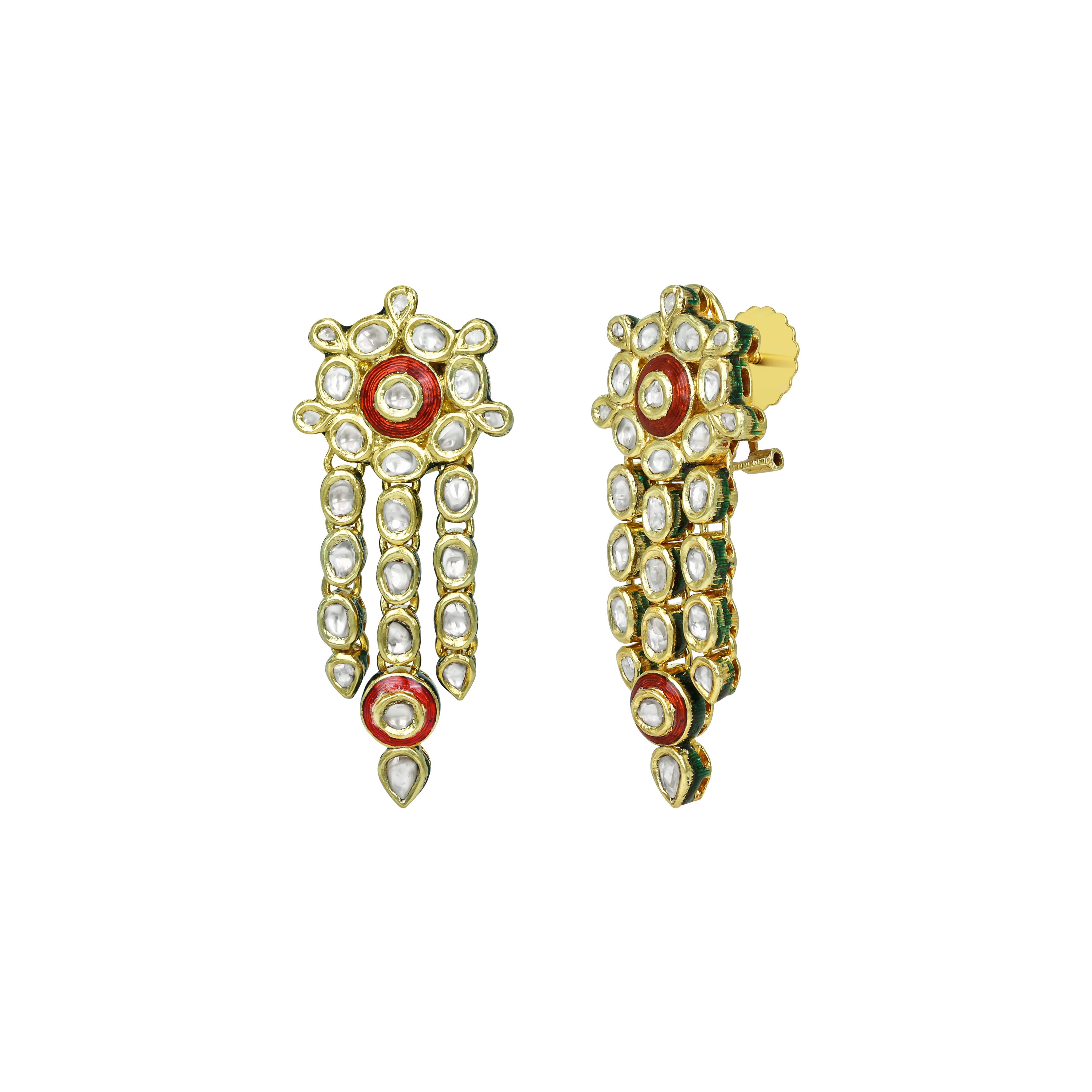 Earring with (SNO6172-KMNE3302) Necklace