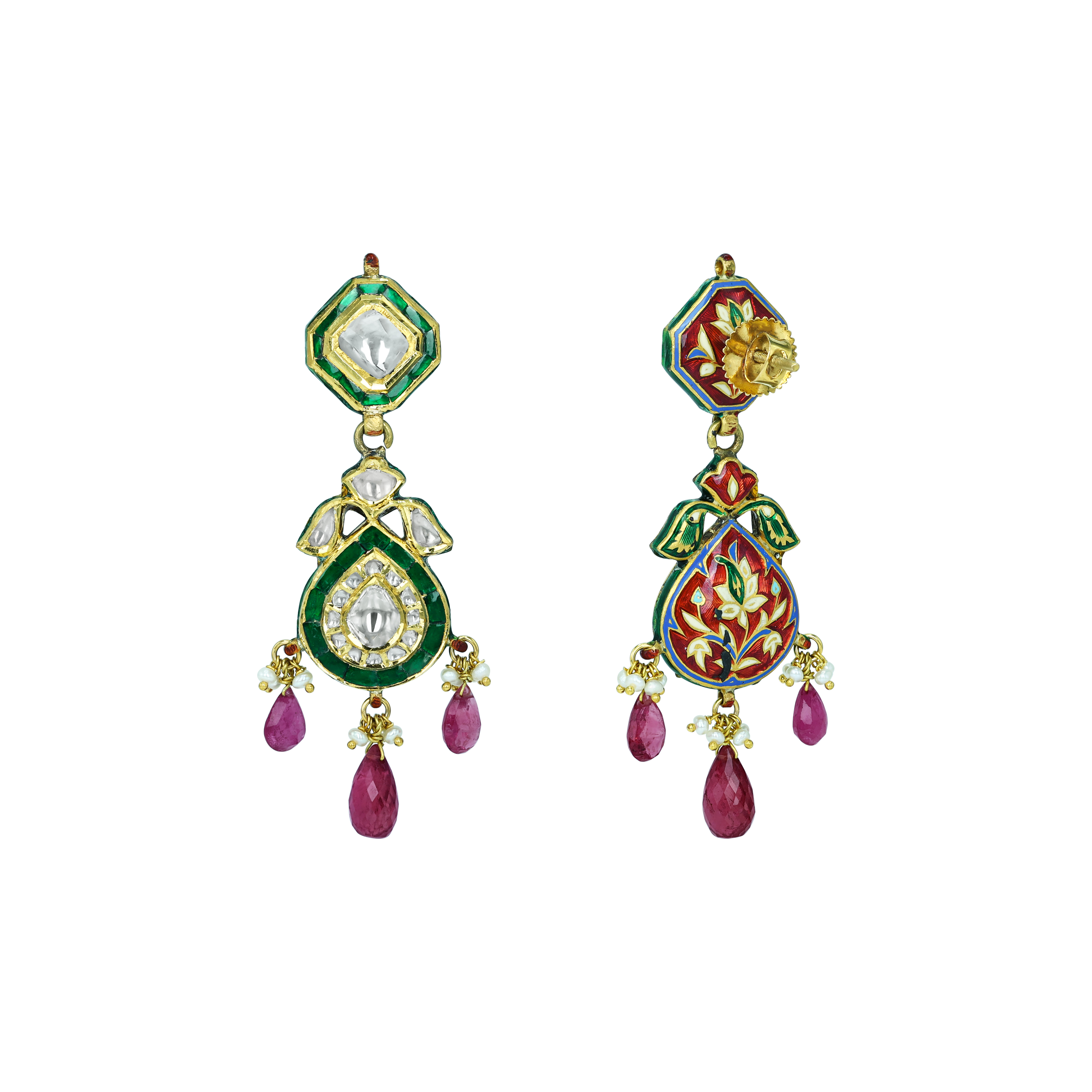Earring with (SNO6379-KMNE3372) Necklace