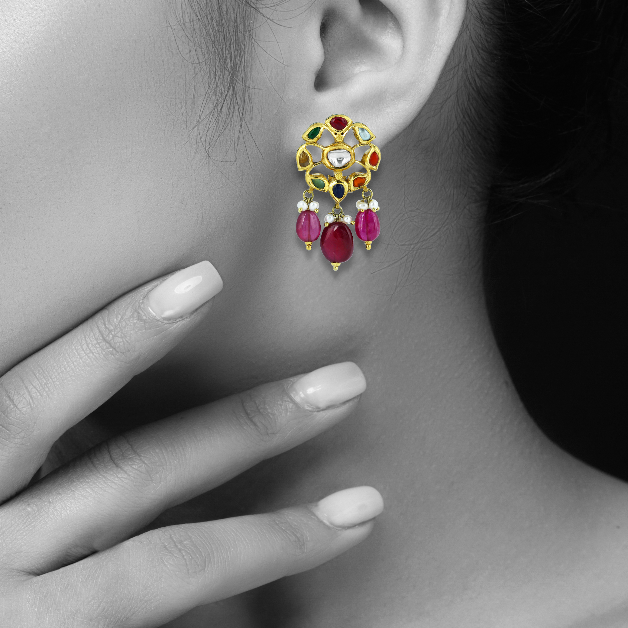 Earring with (RS656) Necklace