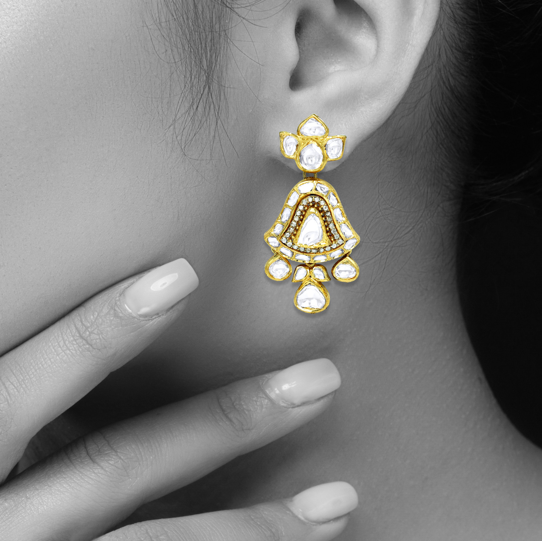 Earring with (SNO5760-KMNE3150) Necklace