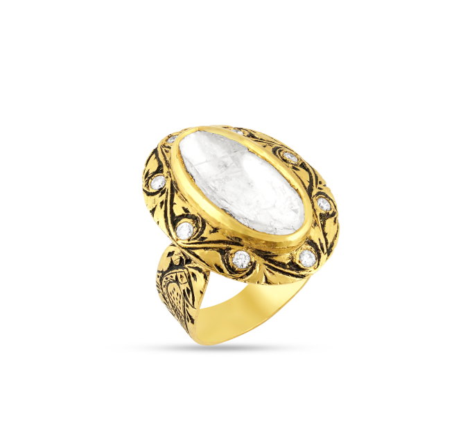 Polki Solitaire Rings